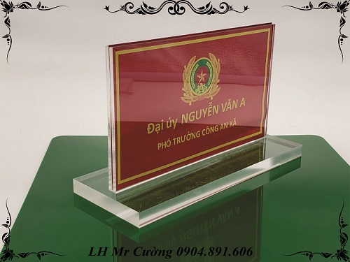biển chức danh mica 230x135