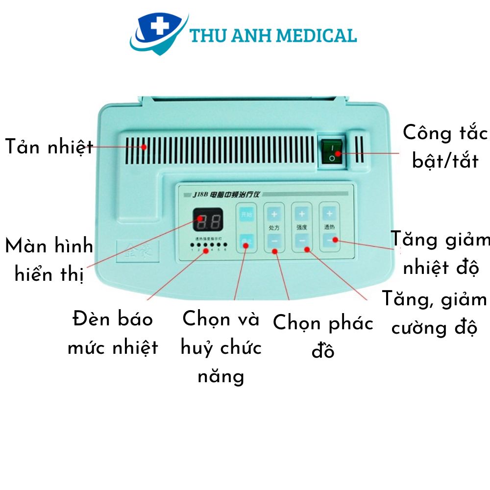 MÁY ĐIỆN XUNG TRUNG TẦN J18B - 12 PHÁC ĐỒ RIÊNG BIỆT