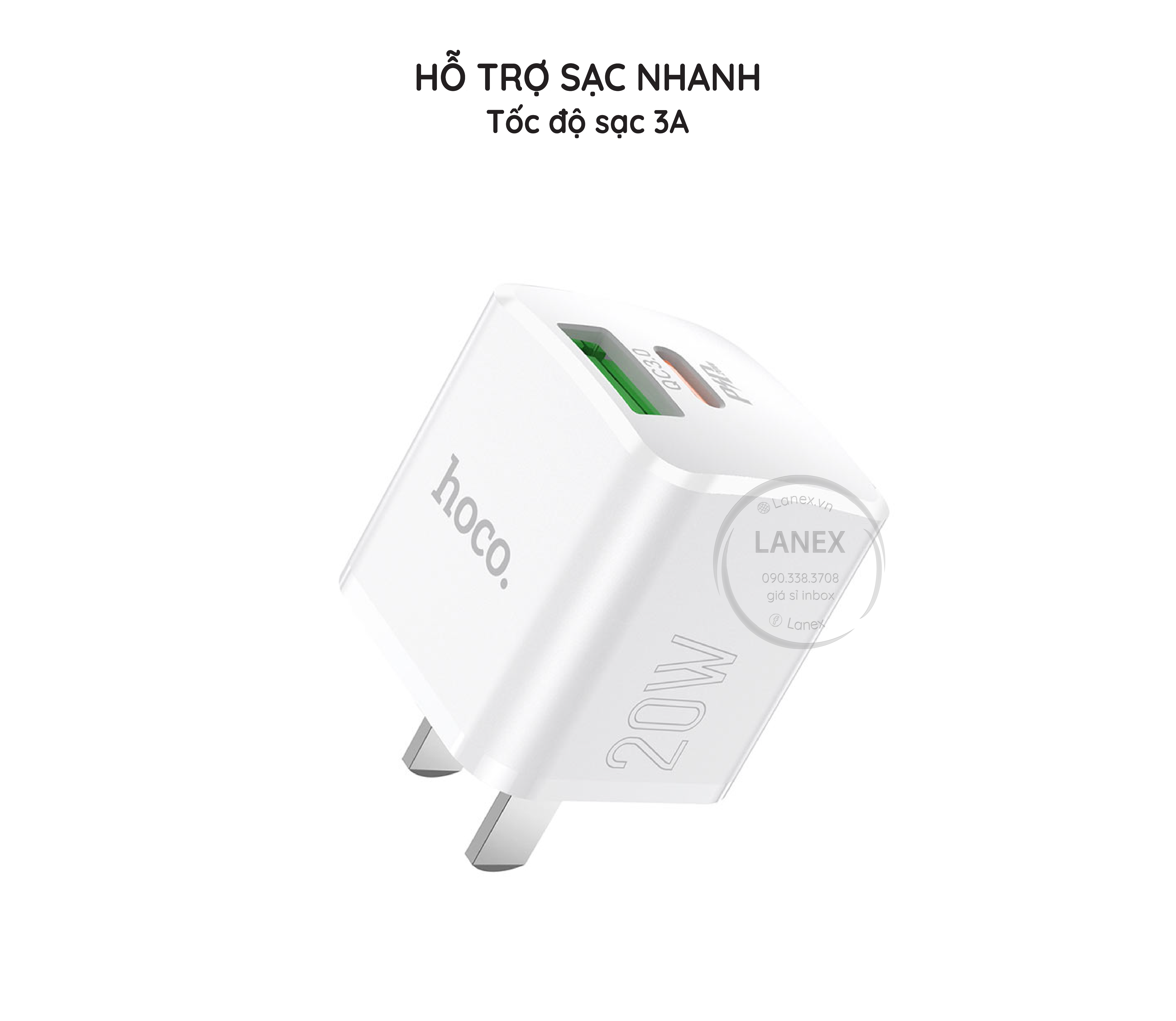 Cóc Sạc Nhanh Hoco Nc2 1 Cổng Usb Type C Pd Qc3.0 20w