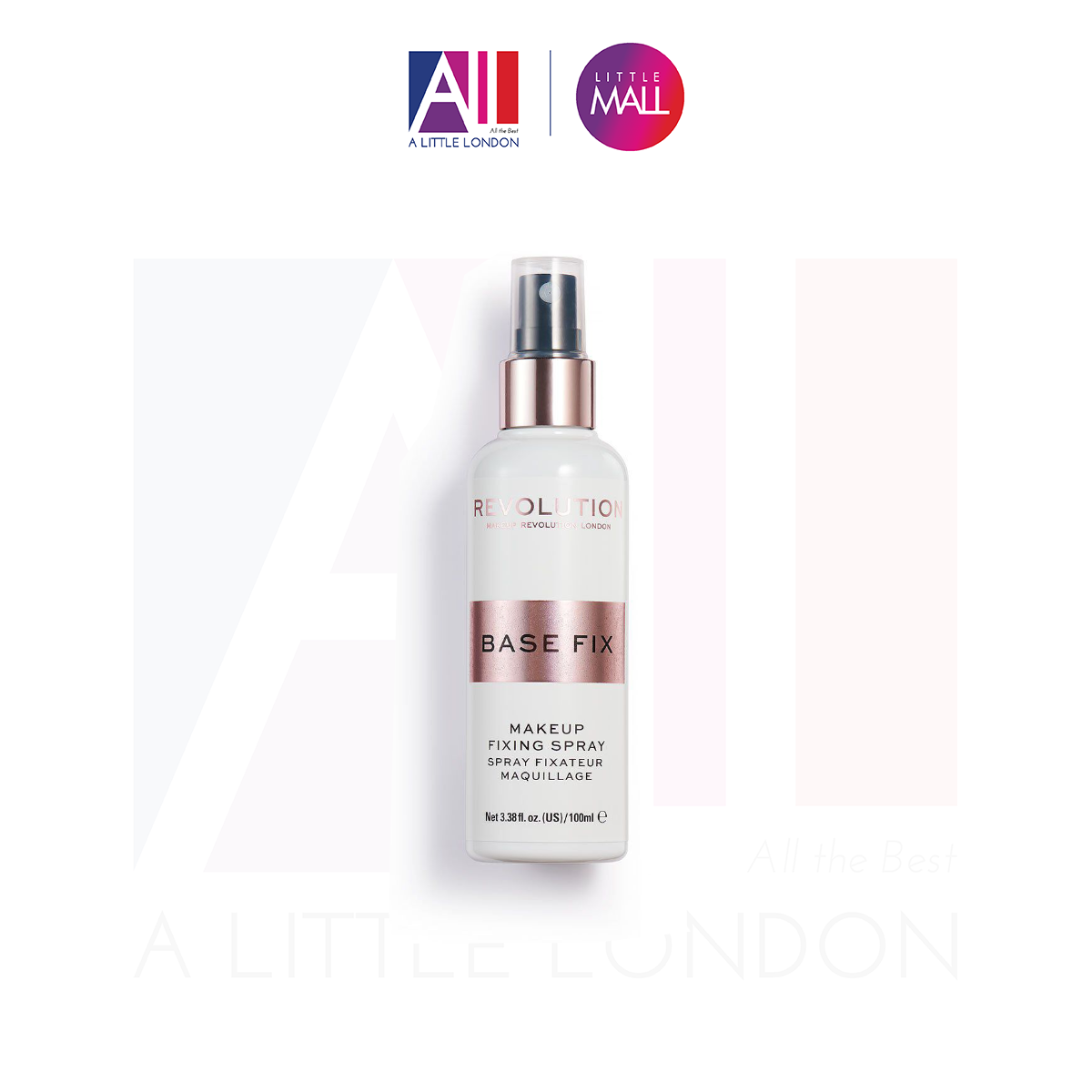 Xịt cố định lớp trang điểm Revolution Base Fix Super Hold Fixing Spray 100ml (Bill Anh)