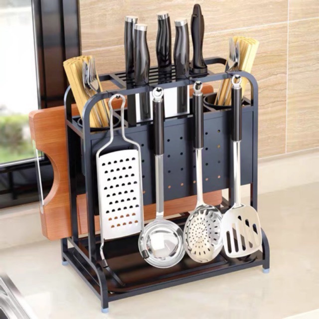 Giá Cắm Dao Thớt Sơn Tĩnh Điện Cao Cấp Ripai