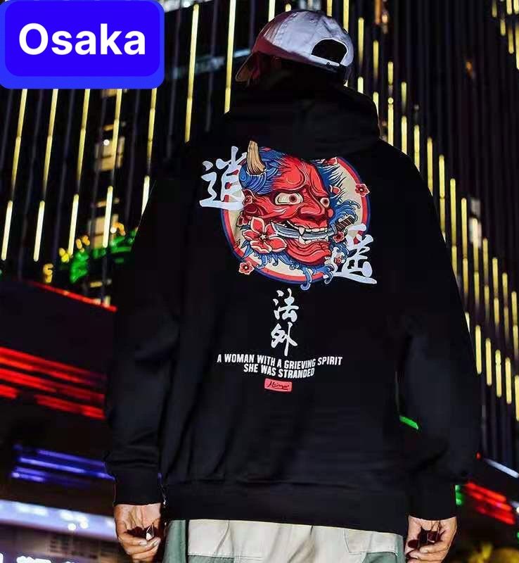 ÁO KHOÁC HOODIE NAM NỮ UNISEX MẶT QUỶ NGẬM KIẾM CHẤT NỈ DÀY FORM PHOM RỘNG CHỐNG LẠNH NẶNG ĐÔNG HÈ UNISEX CAO CẤP 2022- OSAKA FASHION