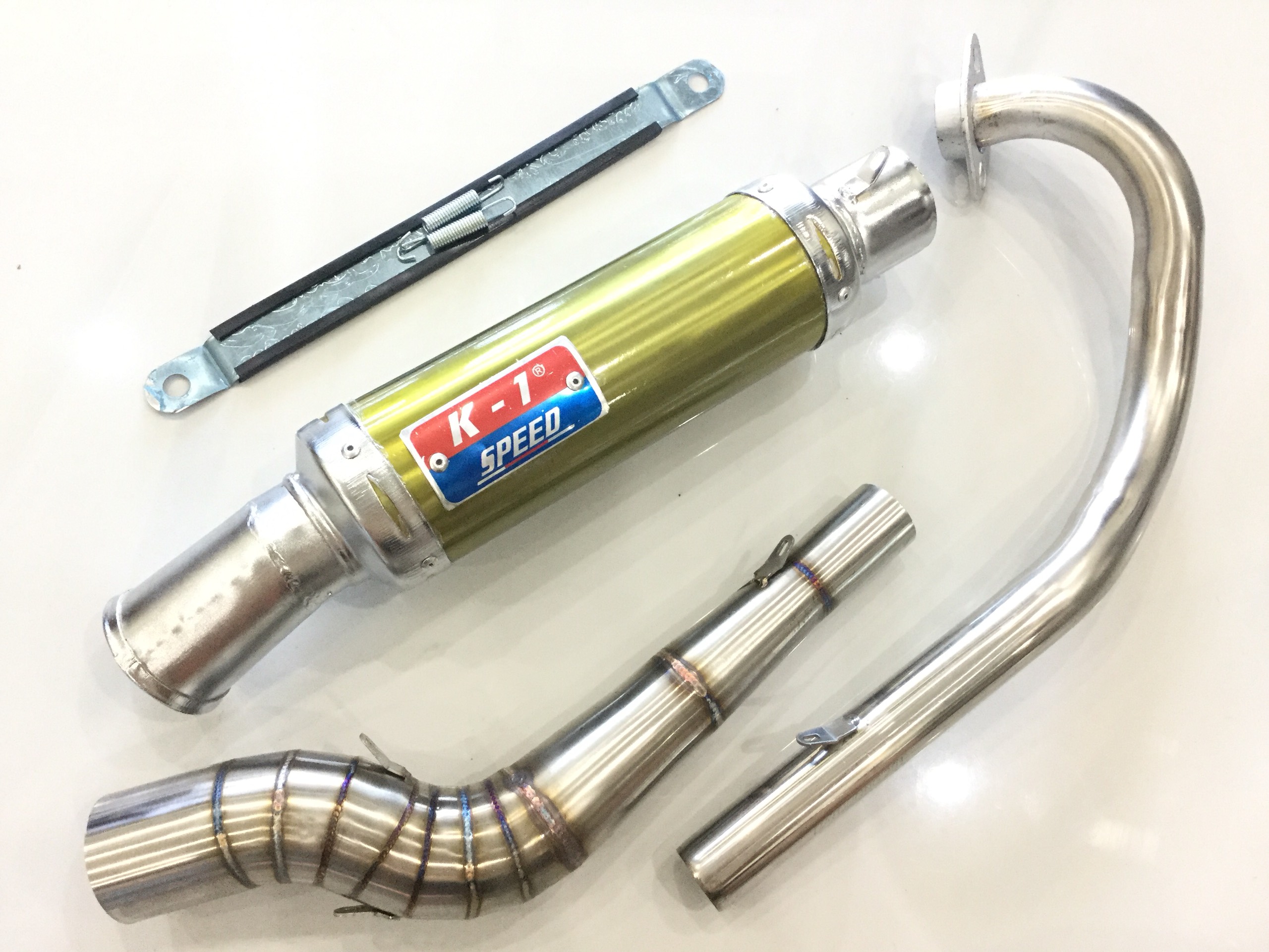 Pô k1 vàng full cổ cong 2 khúc inox 304 gắn wave, dream, sirius, axelo, exciter, winer, sonic, raider fi, satria, gsx,... , Sản Phẩm Chất Lượng, Gian Hàng Uy Tín, Giá Cả Cực Tốt, Mua Ngay.