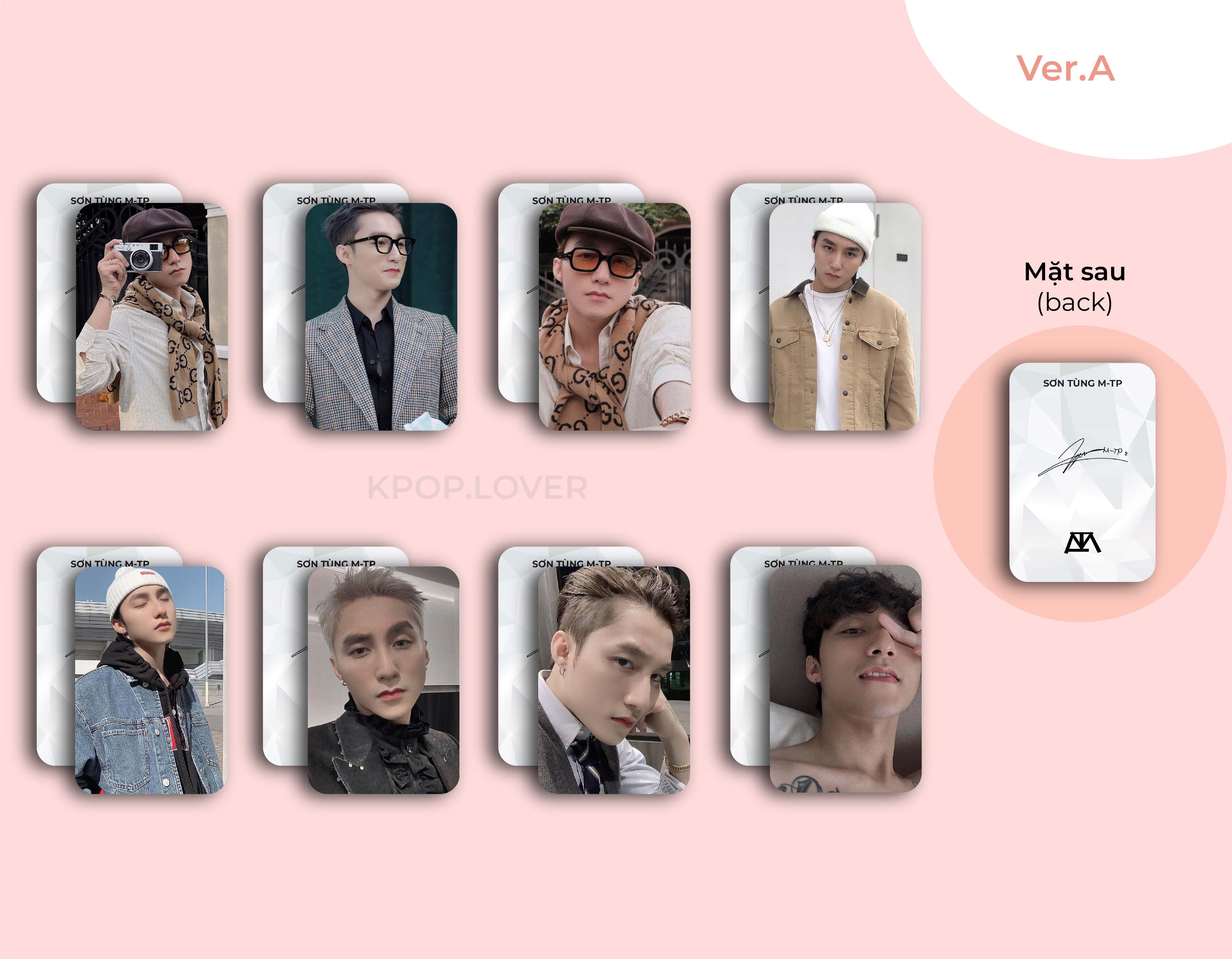 SET 8 CARD BO GÓC SƠN TÙNG MTP