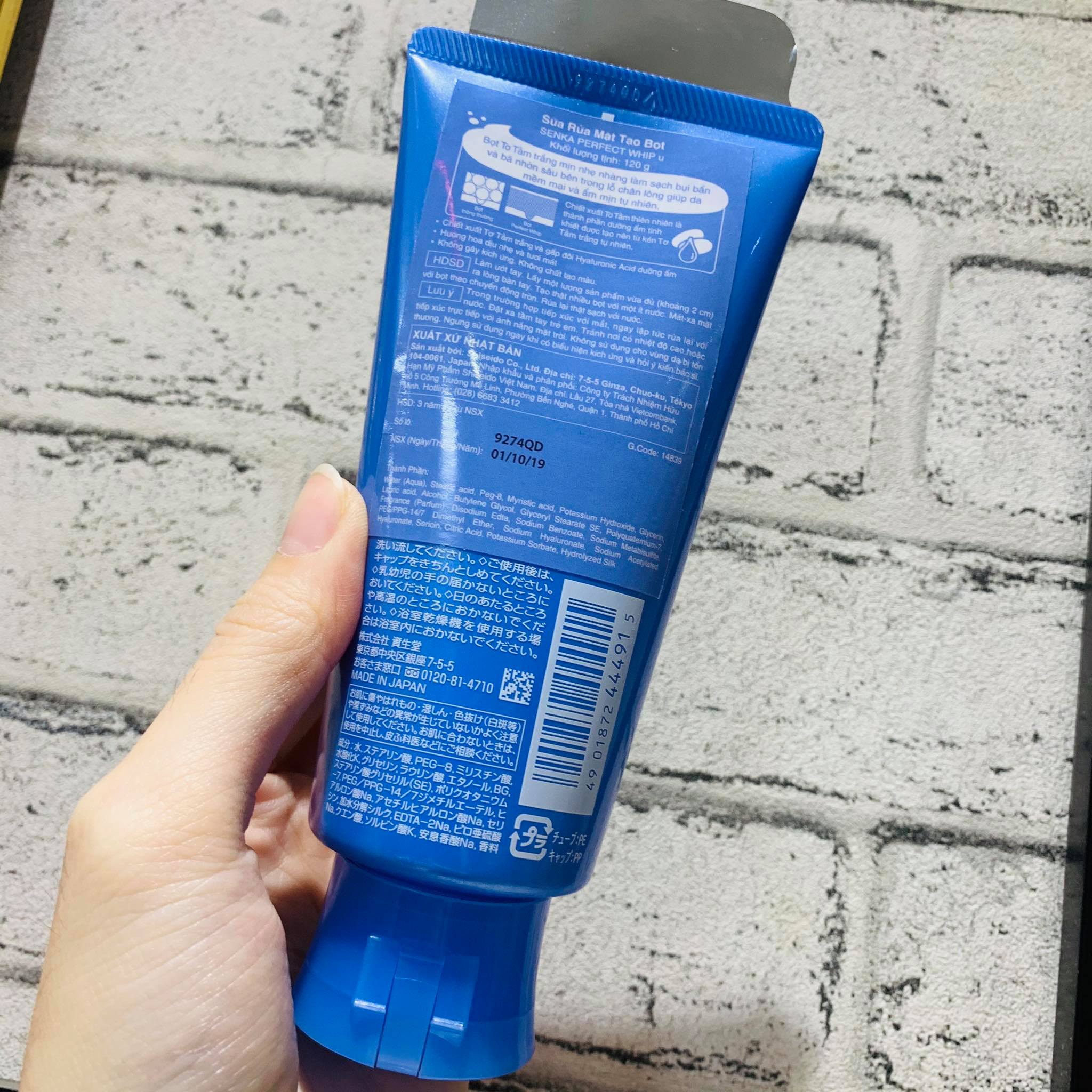 [HCM]Sữa Rửa Mặt Shiseido Senka Perfect Whip (120g)