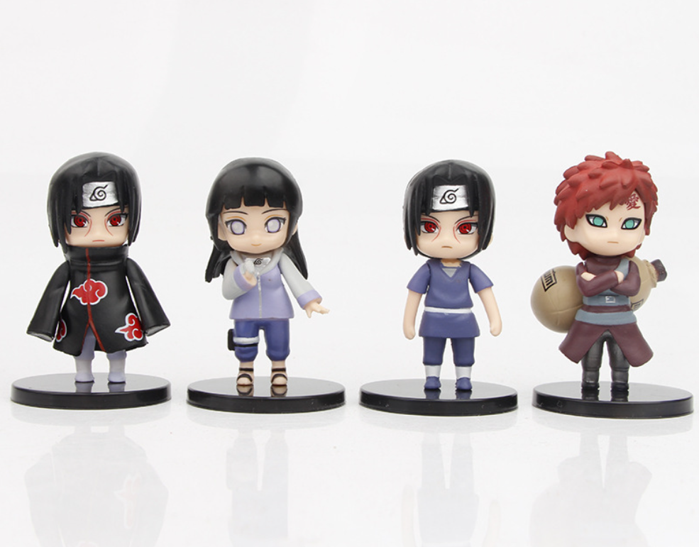 Mô hình naruto chibi siêu đẹp, bộ 4 mẫu naruto chibi thế hệ mới - cao 6,5cm