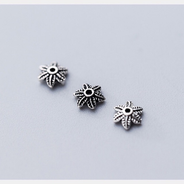 [S925] Charm bạc ốp cánh hoa - MH251