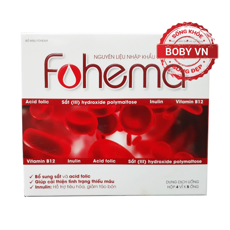 Sắt Nước Cho Bà Bầu Dạng Ống Fohema