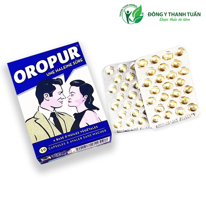 Viên uống Pháp chống hôi miệng Oropur hộp 50 viên