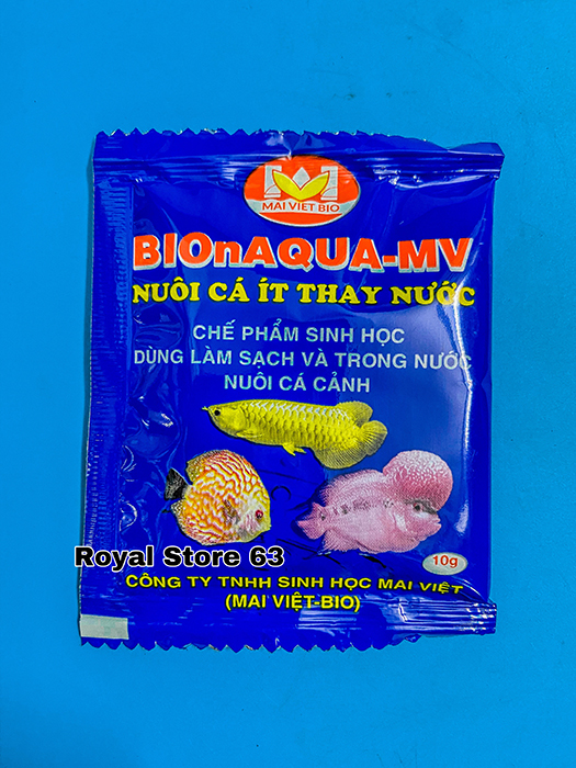 Men vi sinh cho bể cá cảnh Bionaqua MV gói 10g