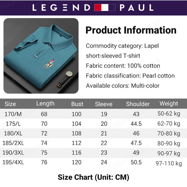 Fine Quality Polo Tee with Embroidered Logo for Men