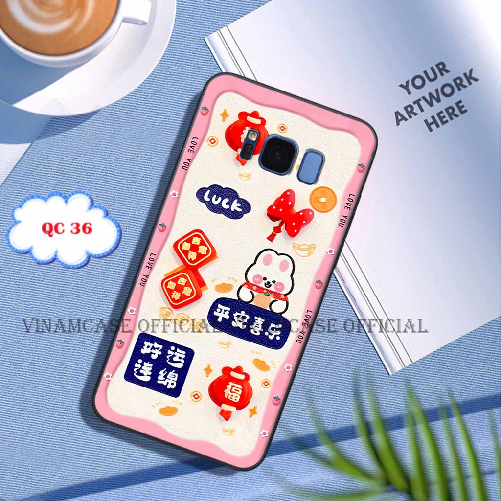 Ốp samsung s8 / s8 plus / s8+ in hình cute phát tài hiệu ứng 3d