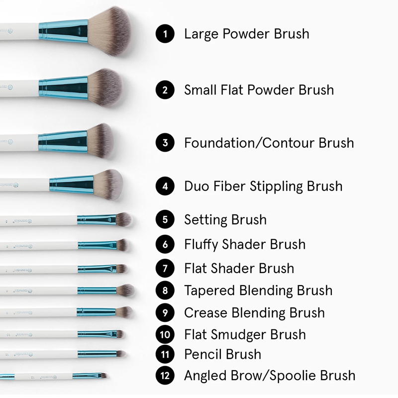 [HCM]Bh Cosmetics Poolside Chic 12 Piece Brush Set