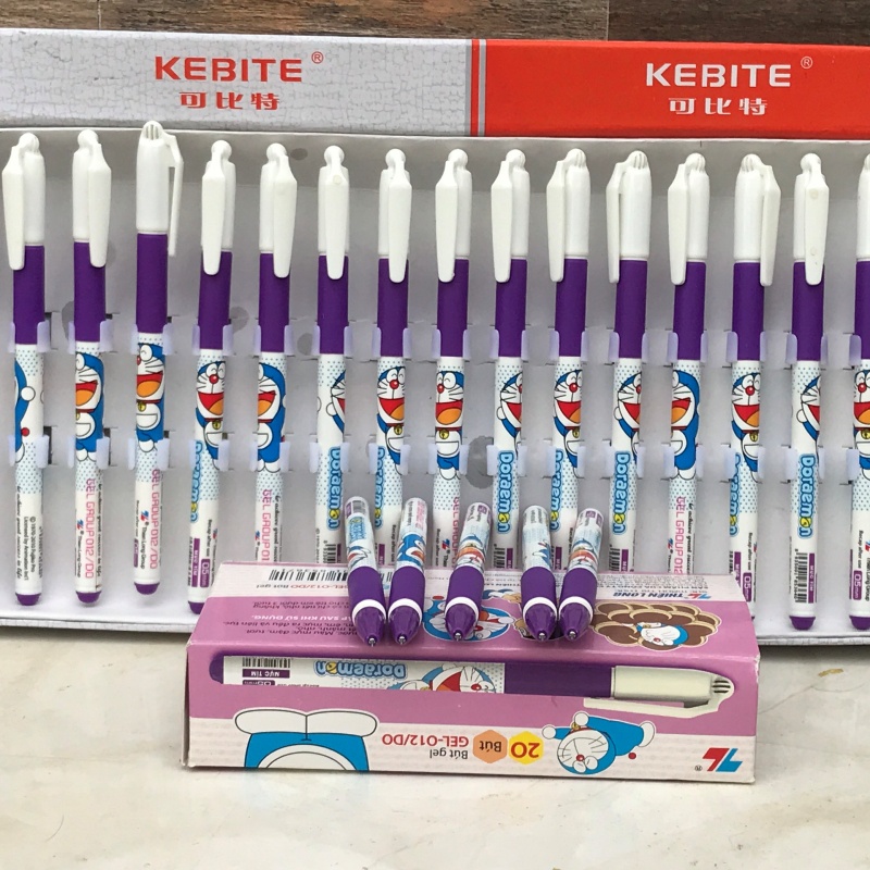 Bút nước gel Doremon tím chính hãng [Kho sỉ HCM: NHÀ SÁCH - VPP BẢO HÂN]