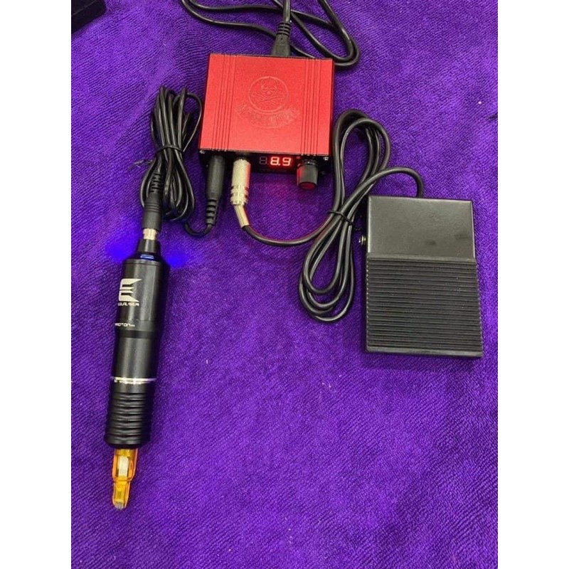 Máy Pen Phun Môi Pro E, Tattoo mini Combo Bộ Sản Phẩm / Máy Phun Xăm DCPX