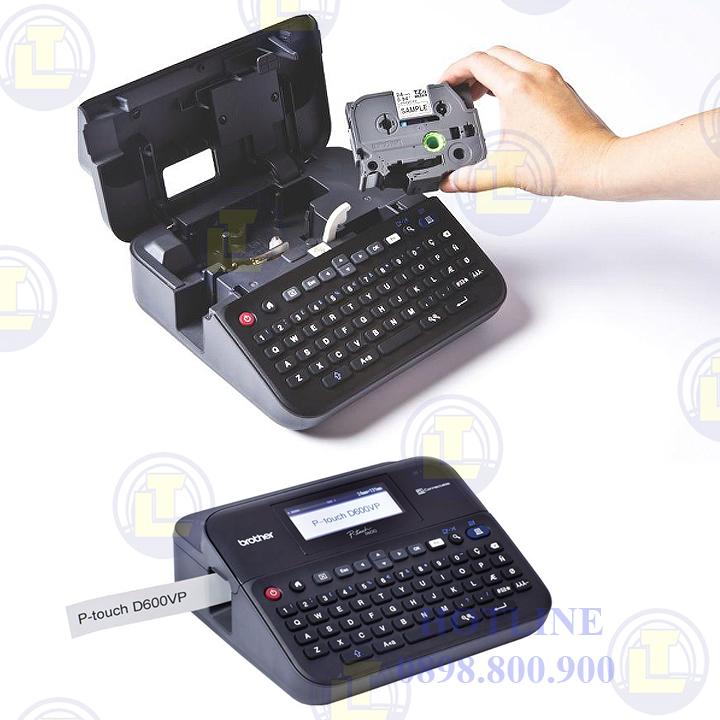 Máy in nhãn Brother PT-D600 - Tặng 2 cuộn nhãn TZ