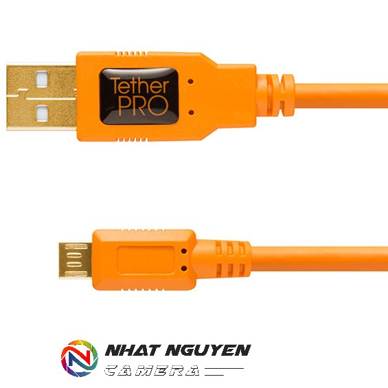 [HCM]Dây Tether Tools - TetherPro USB 2.0 to Micro B 5 pin - Dài 4.6m - Màu Cam