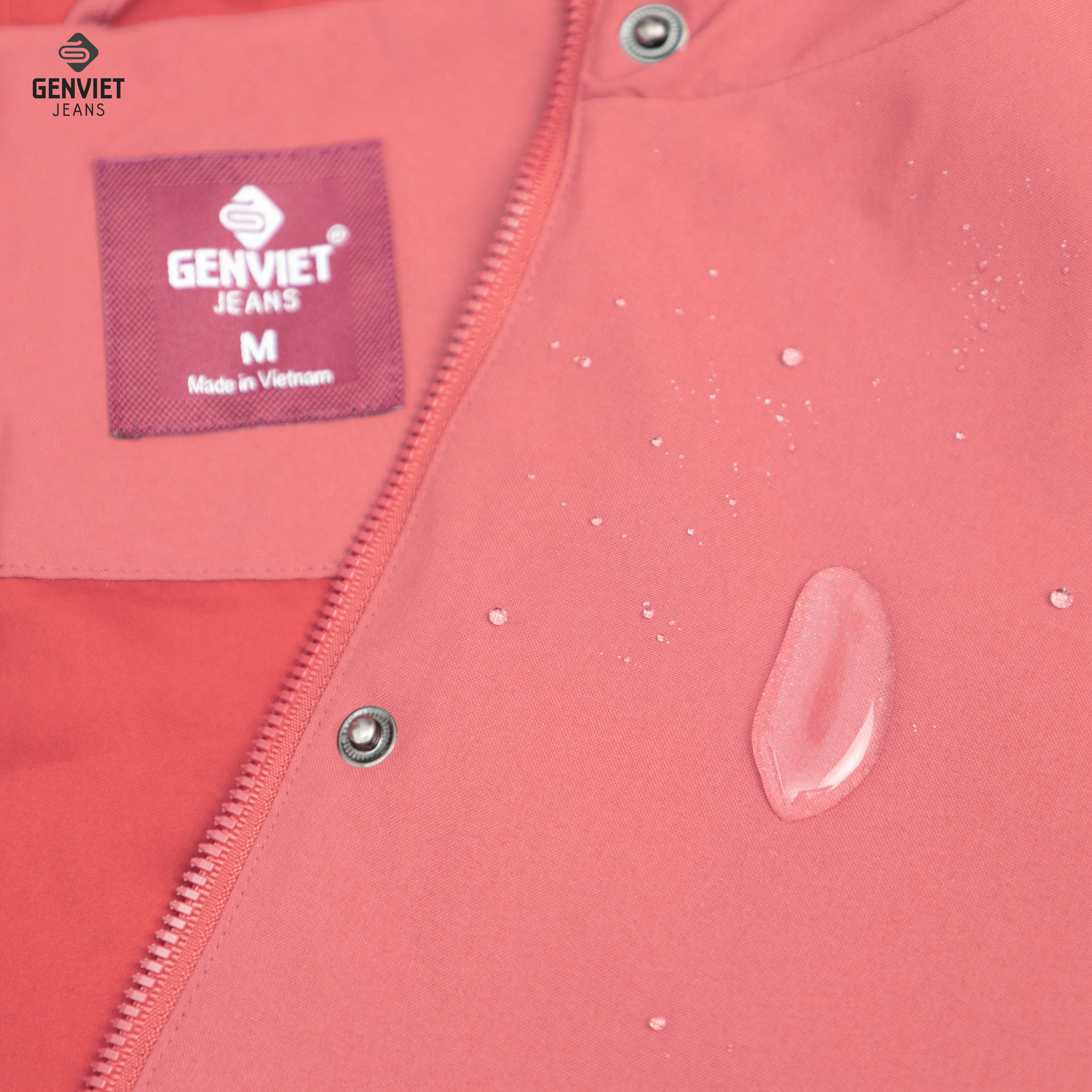 Áo Khoác Gió Parka Nữ GENVIET Cản Gió Cản Nước TK130G8024