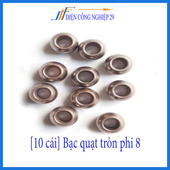 [10 cái] Bạc quạt tròn phi 8