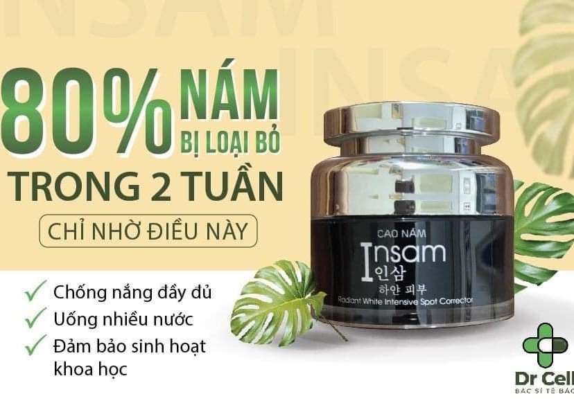Cao Nám Insam Dr Cell 20g mờ thâm nám tàn nhang trắng da trẻ hoá da
