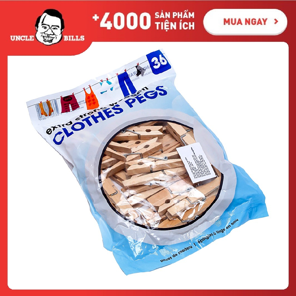 Combo 36 kẹp gỗ chất lượng cao UBL BL0198