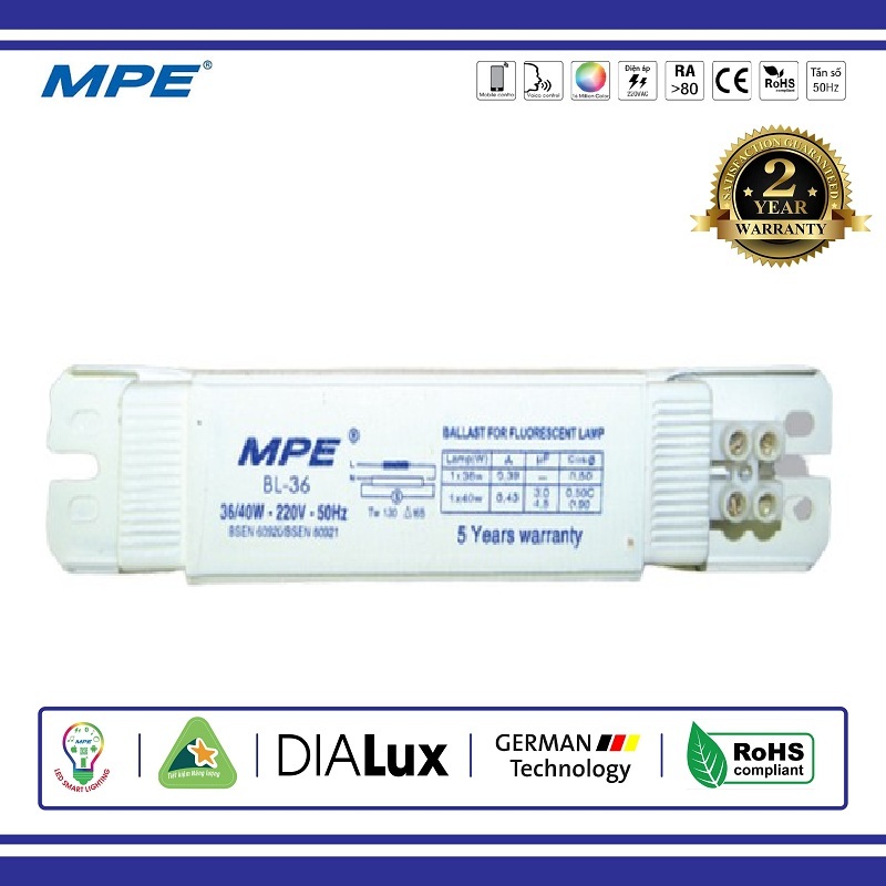 Chấn lưu 36w mpe