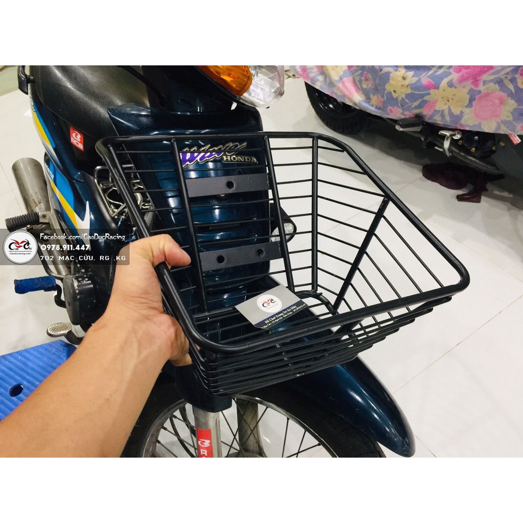 Rổ WAVE nhỏ anpha - loại sơn đen tĩnh điện