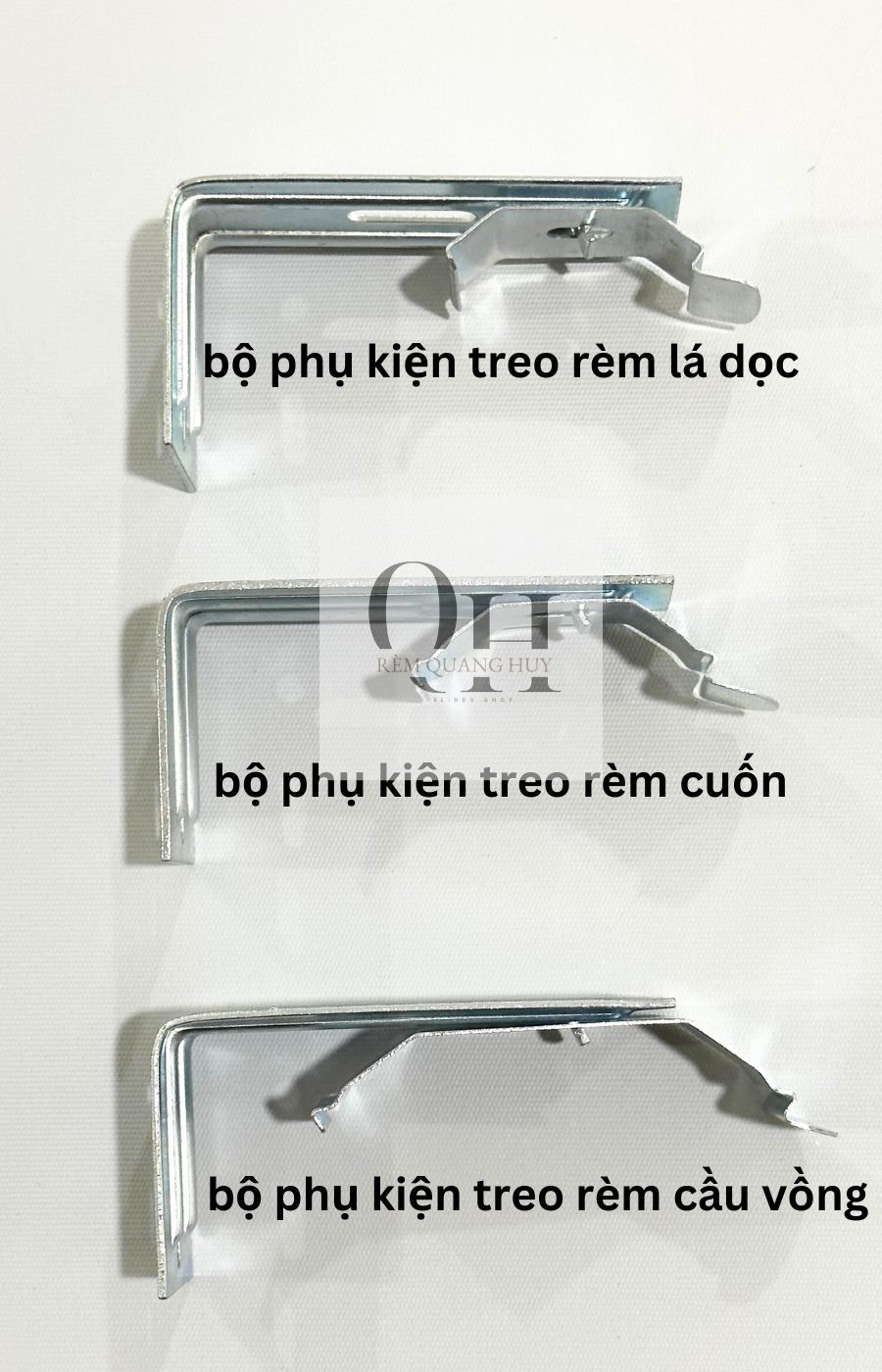 Phụ kiện treo rèm cuốn, rèm dọc ,rèm cầu vồng