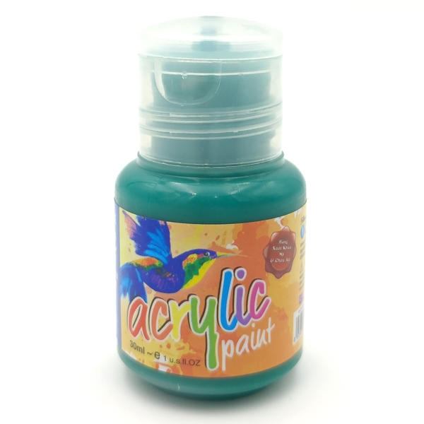 Chai màu vẽ acrylic 30ml - xanh lá đậm
