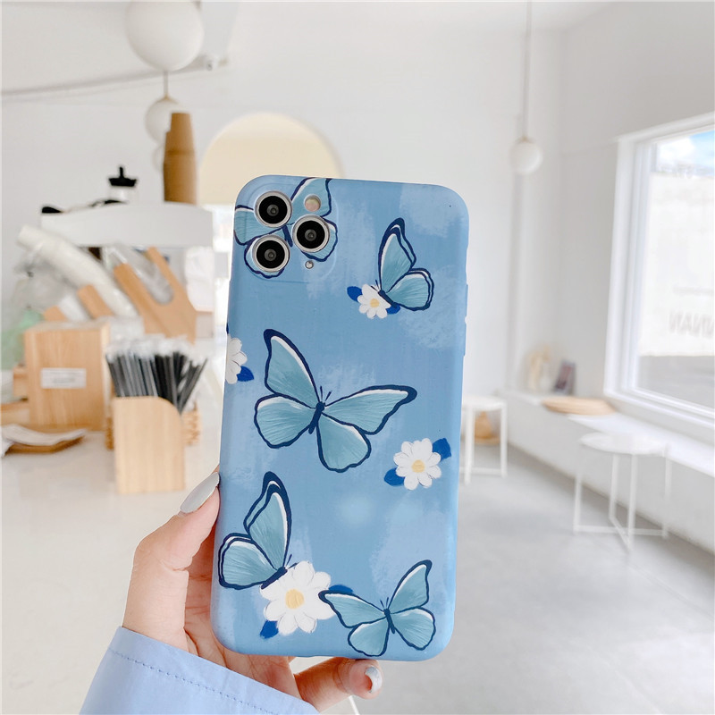 [HCM]Ốp iPhone Bướm Xanh iPhone 7/8/7Plus/8Plus/X/Xs Max/11/11 Pro/11 Pro Max - ốp iphone