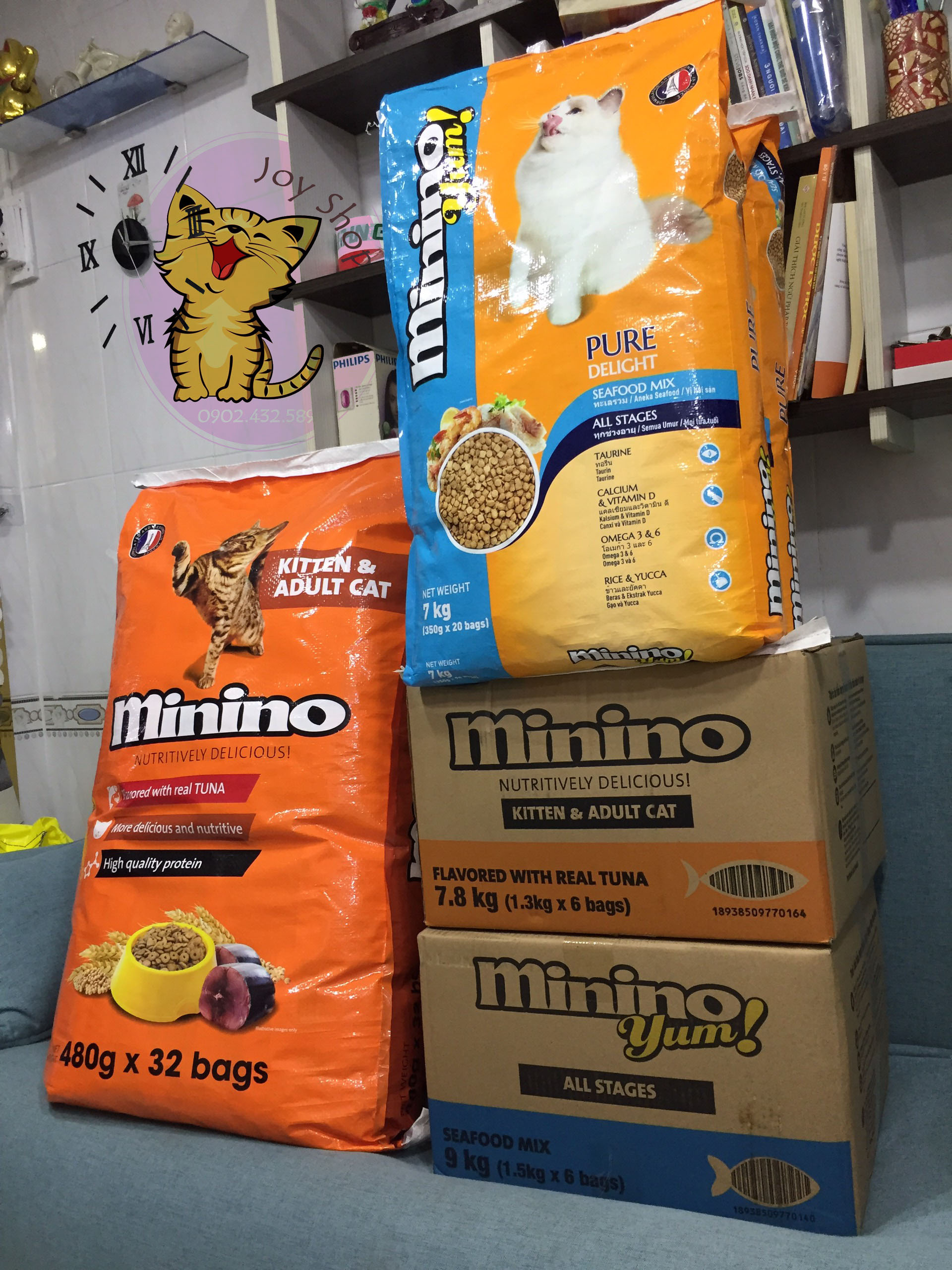 THỨC ĂN CHO MÈO MININO 480GR