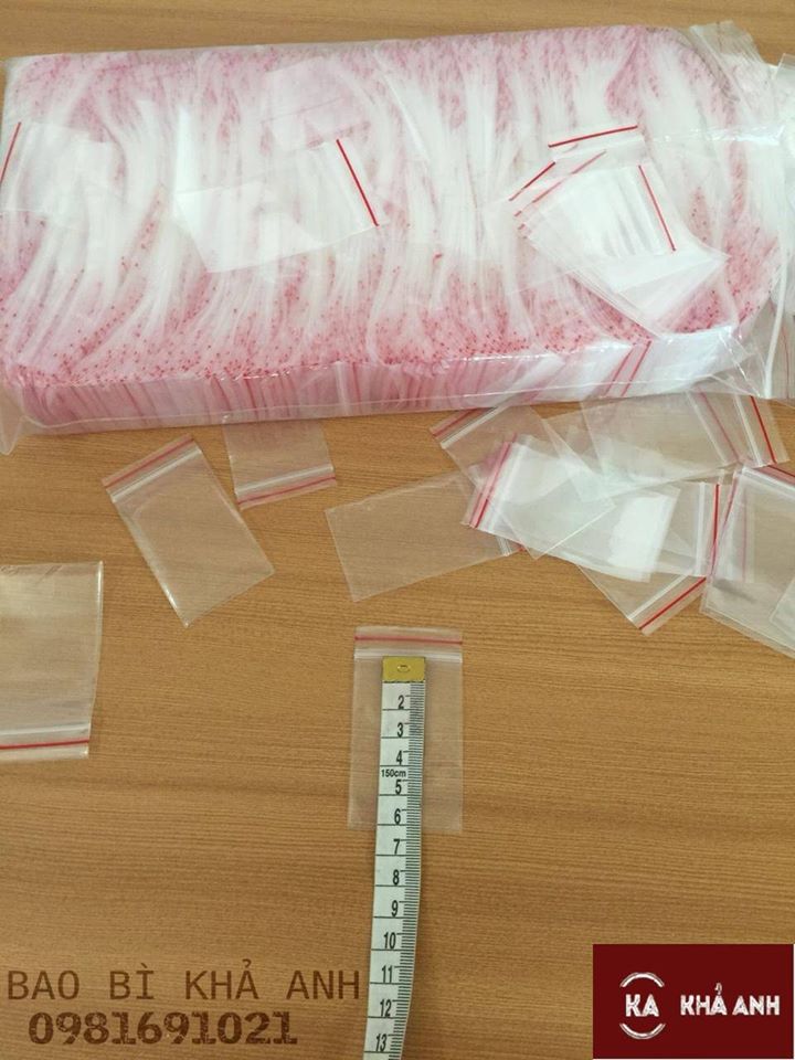 [HCM]1Kg TÚI ZIP ( Zipper Viền đỏ) Size nhỏ 5x7cm - D032