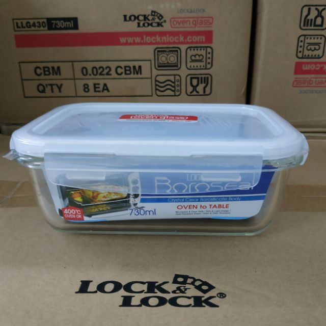 [HCM]Hộp thủy tinh lock and lock 730ml