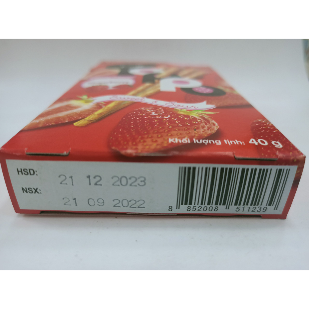 Bánh Que Lotte Toppo Hương Vani/Nhân Socola/Cacao (Hộp 40g)