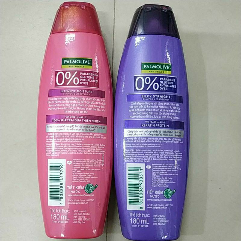DẦU GỘI SIÊU MƯỢT TÓC PALMOLIVE 180ML CHỨA DẦU XẢ