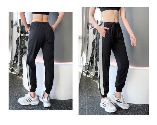 Quần jogger Kaki phối viền cực chất
