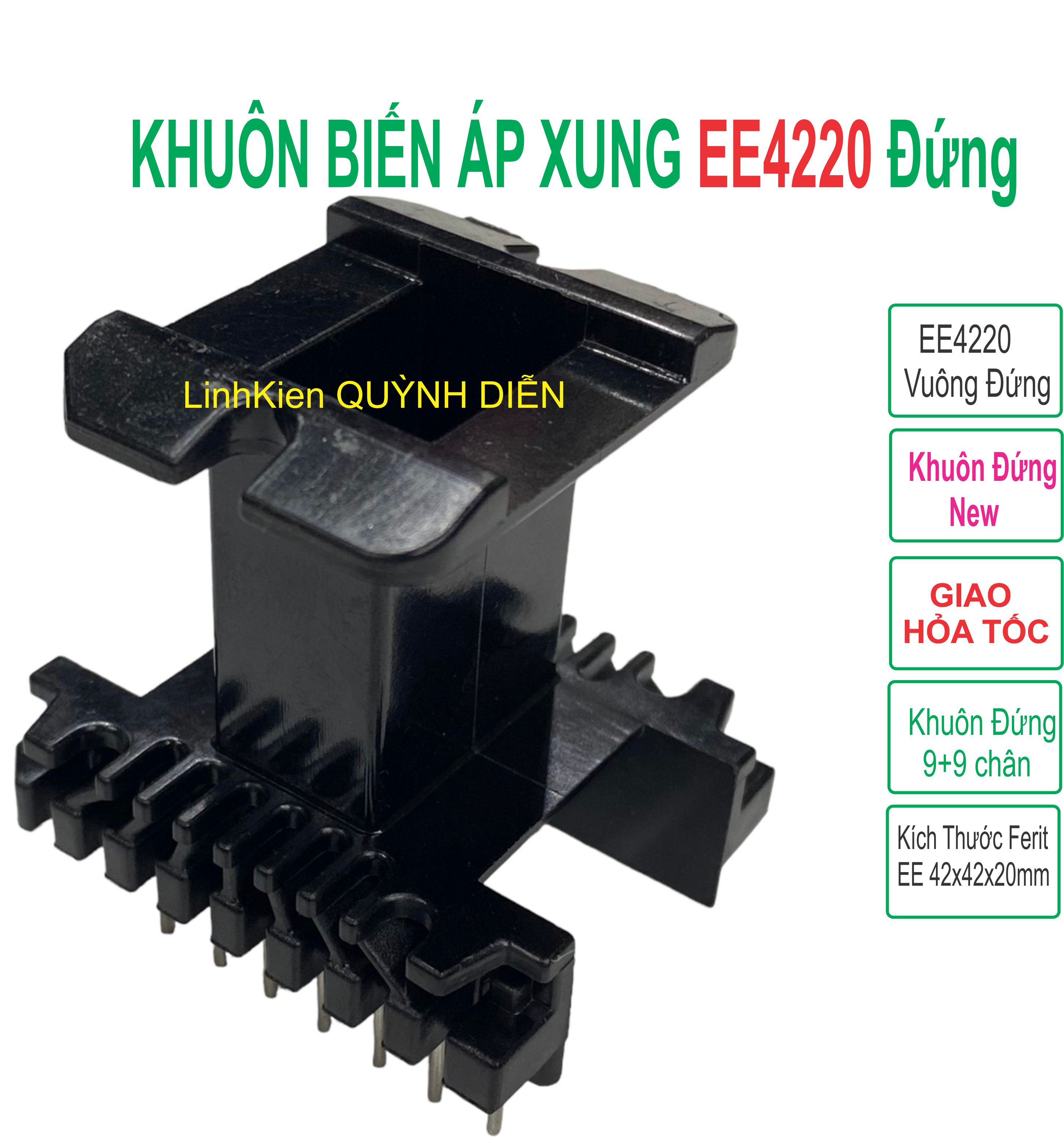 Khuôn Nhựa EE4220 (9+9) Vuông Đứng