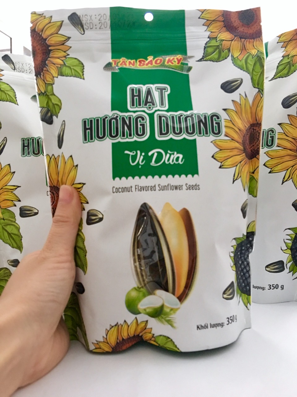 HẠT HƯỚNG DƯƠNG VỊ DỪA TÂN BẢO KÝ - gói 350gr