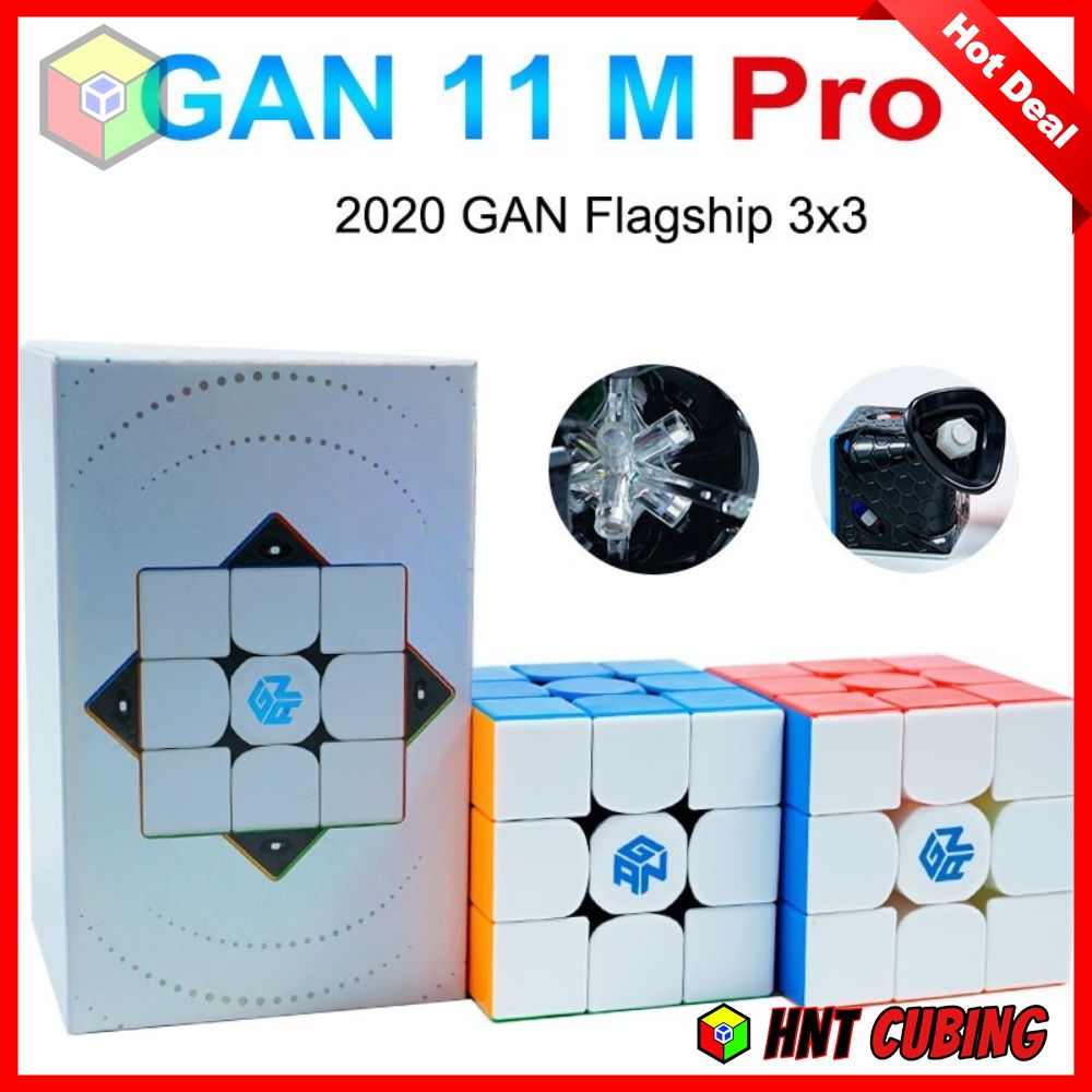 Rubik 3x3 Cao Cấp GAN 11 M Pro Nam Châm Core HNT Cubing