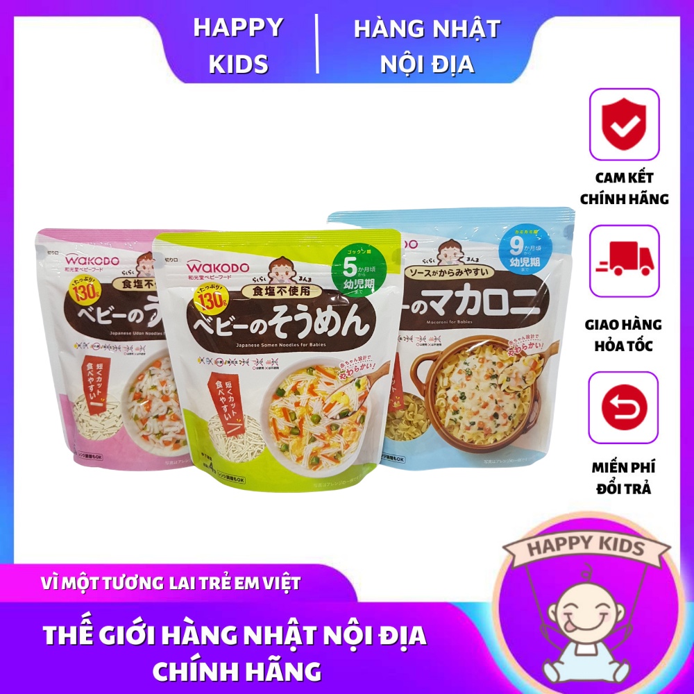 Mì Udon Somen cho bé ăn Dặm, mì Wakodo 5M+ 7M+ 9M+ [DATE T11-12/23]