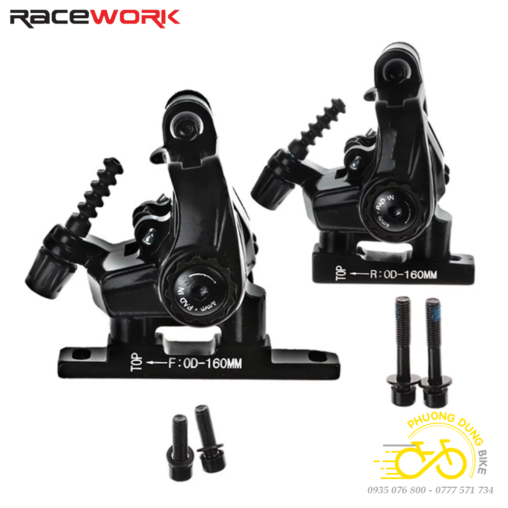 Bộ cụm phanh thắng đĩa cho xe đạp road racework