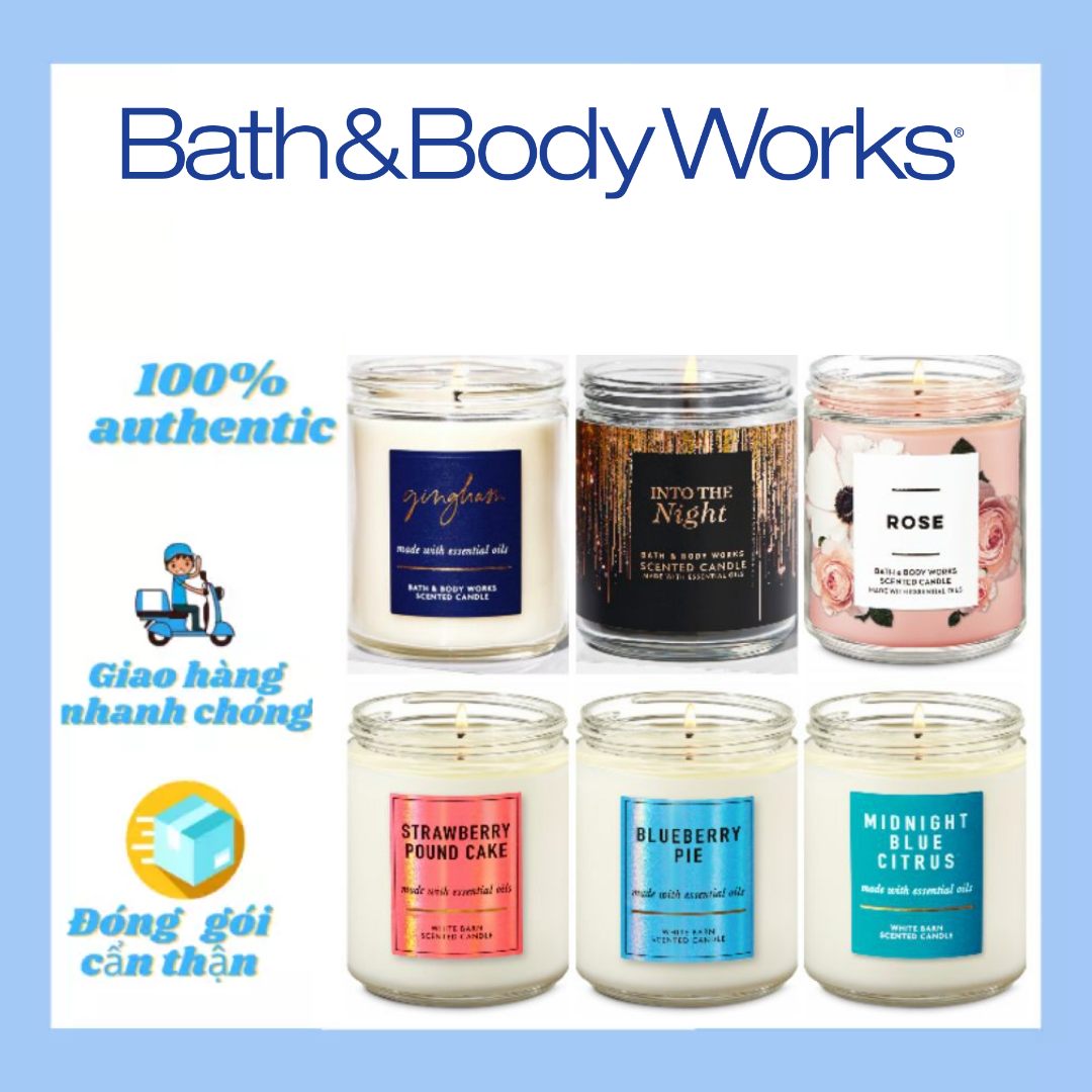[HCM][Đủ Mùi] Nến Thơm 1 Bấc Bath And Body Works (198g)