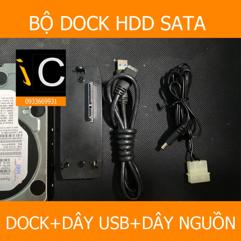 Bảng giá Dock ổ cứng hdd sata 3.5 và 2.5 ( dây cắm trực tiếp từ nguồn PC) Phong Vũ