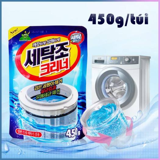 Bột tẩy lồng máy giặt diệt khuẩn giúp vệ sinh máy giặt 450gram