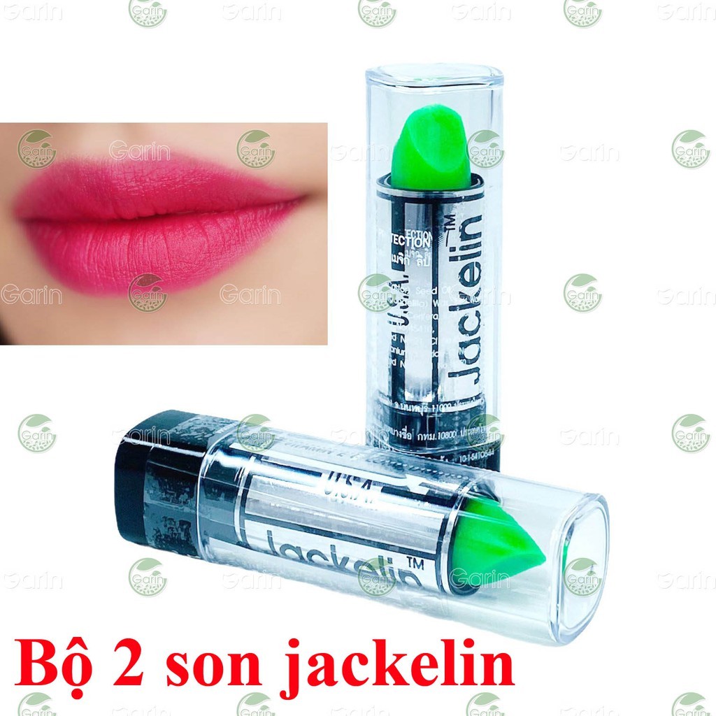 Combo 2 cây Son gió Jackelin Xanh chính hãng Thái Lan