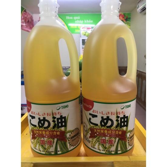 Dầu gạo lứt Tsuno- nhập khẩu Nhật Bản- chai 1.500gr