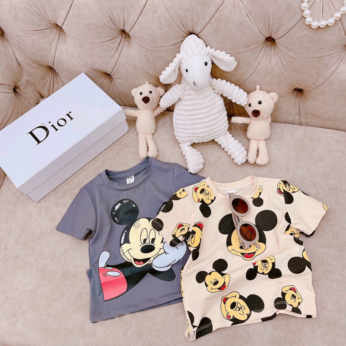 BỘ MICKEY 2 MÀU CHO BÉ 8-18Kg