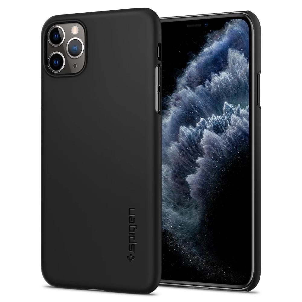 Ốp lưng Spigen Thin Fit màu đen cho iPhone 11 Pro Max / iPhone 11 Pro / iPhone 11