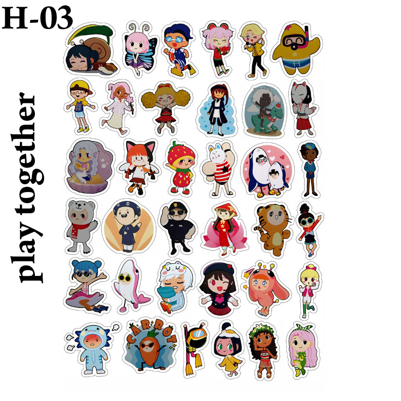 Sticker/ hình dán Hero Team play together (nhiều mẫu đẹp)