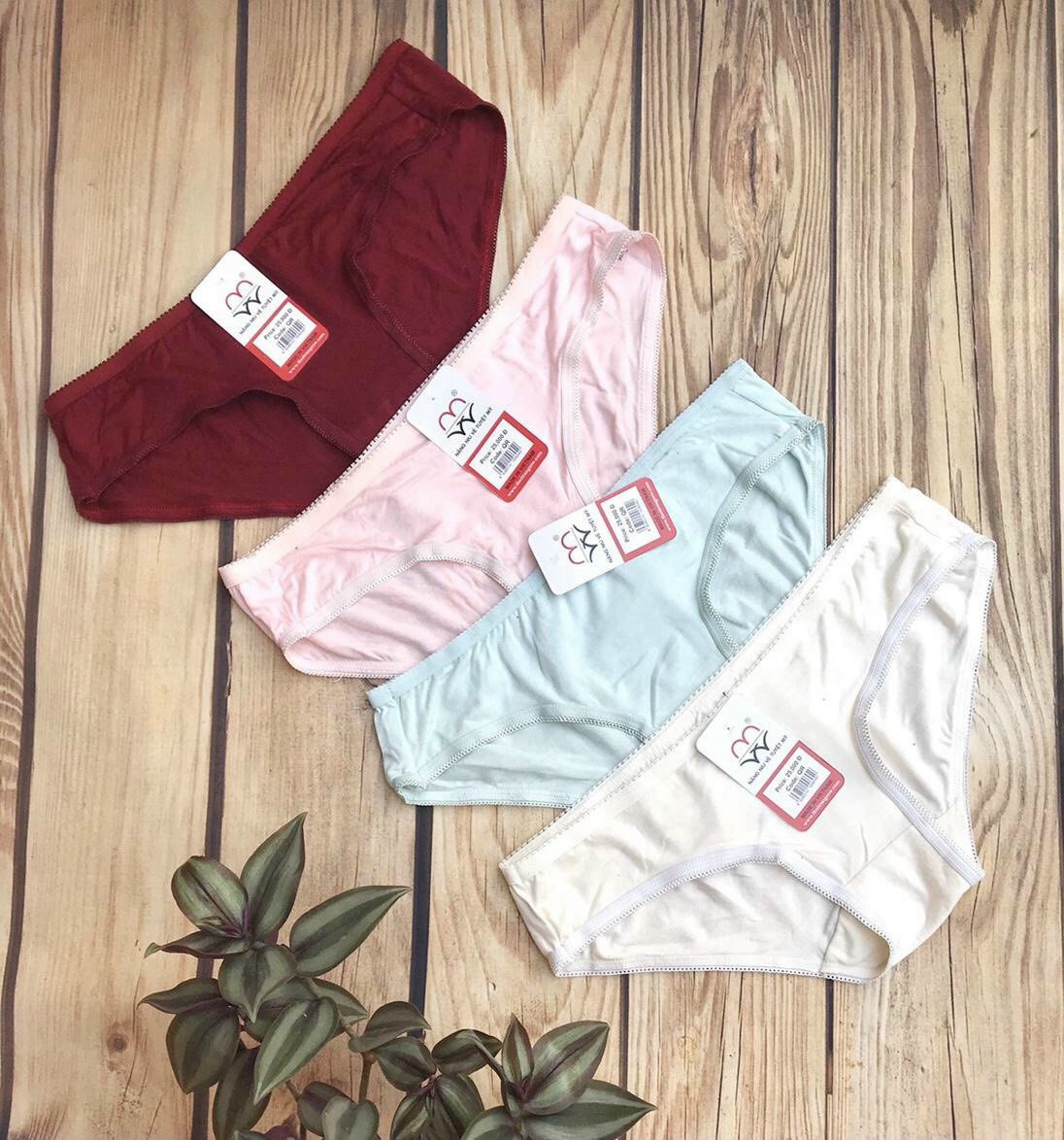 [HCM]COM BO 5 QUẦN LÓT NỮ  COTTON LỤA PHOM NHỎ MW (TỪ 43KG - 55 KG)